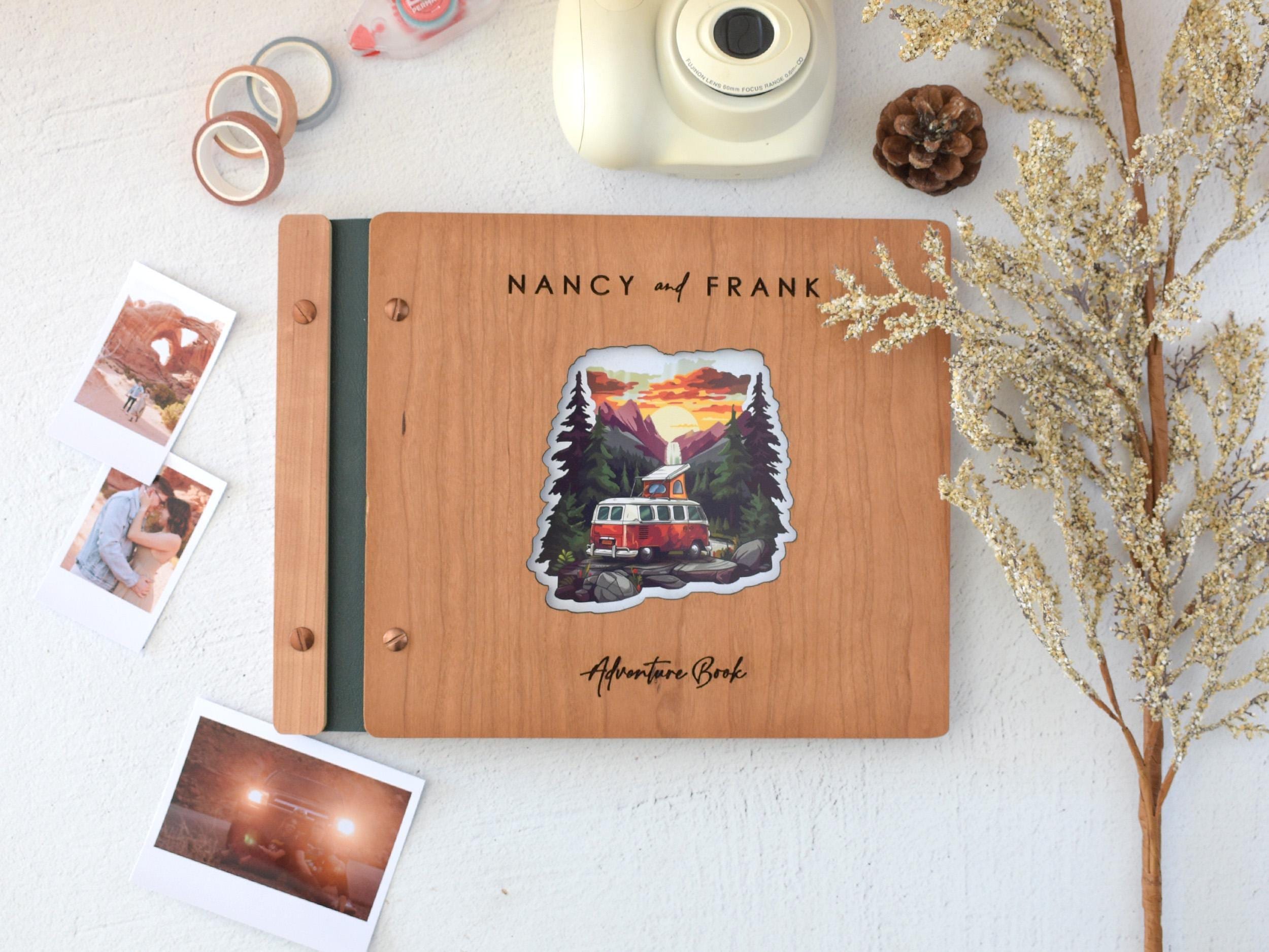 Adventure Book Scrapbook Valentines Gift for him, Personalized Anniversary Gift for her, Travel Scrapbook, Couples gift, Boyfriend Gift