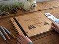 Engraved Wooden Anniversary Album - Personalized 1st Anniversary Gift