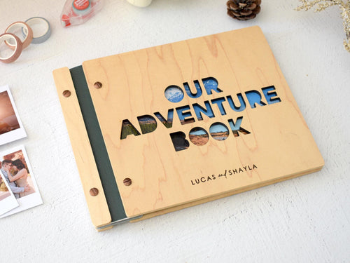 Adventure Book Scrapbook Valentines Gift for him, Personalized Anniversary Gift for her, Travel Scrapbook, Couples gift, Gifts for Boyfriend