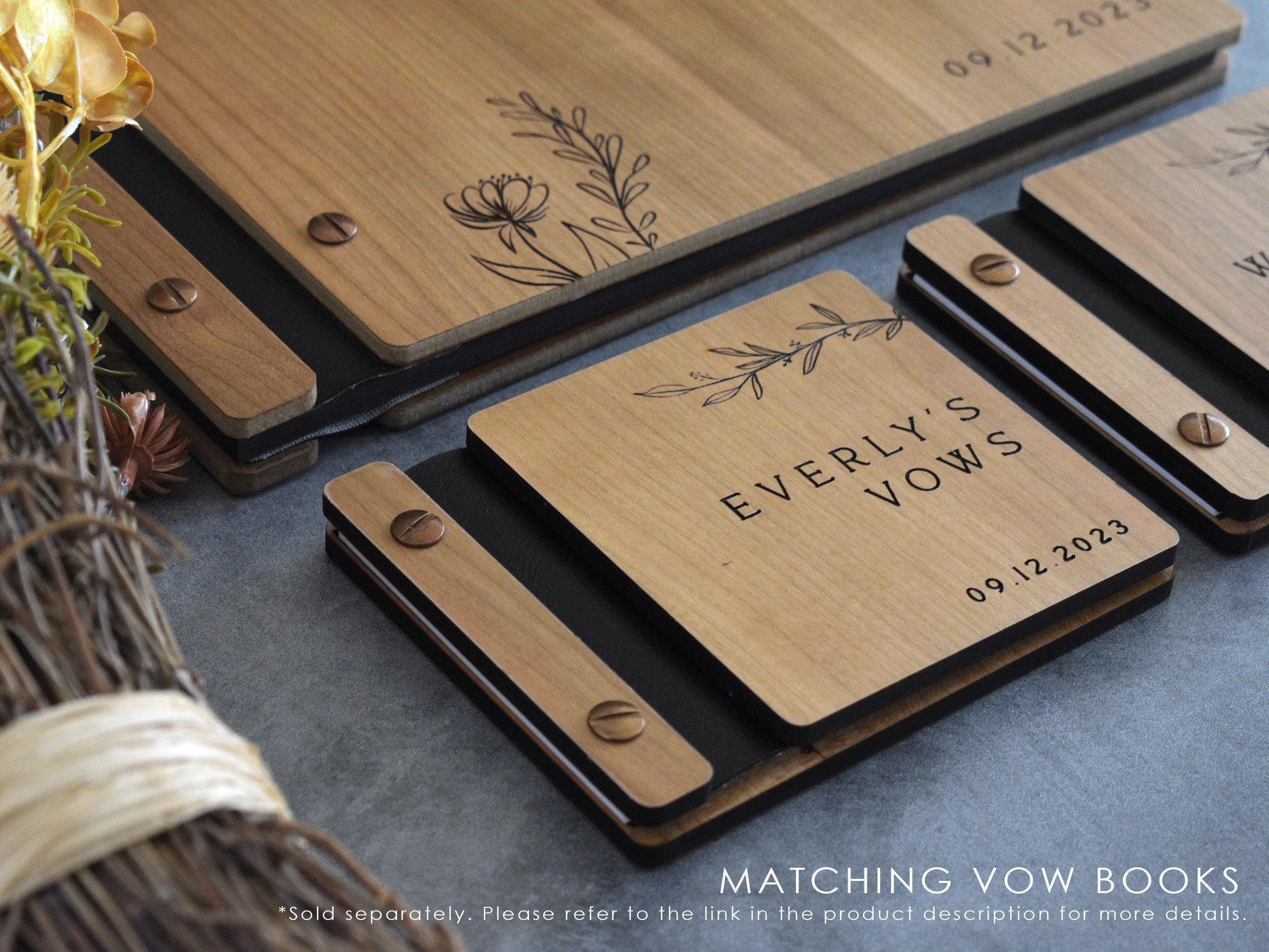 Wooden Wedding Guest Book - Personalized Laser Engraved, Perfect for Photos and Heartfelt Messages, Photobooth, Photo Album, Wedding Album