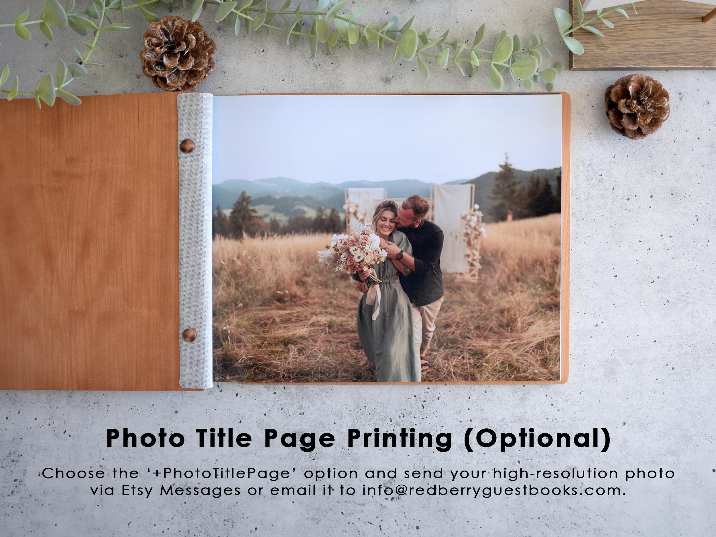 Photo Booth Album, Wooden Guest Book, Photobooth Guestbook, Personalized Photo Album, Quote Themed Scrapbook Gift for him and her