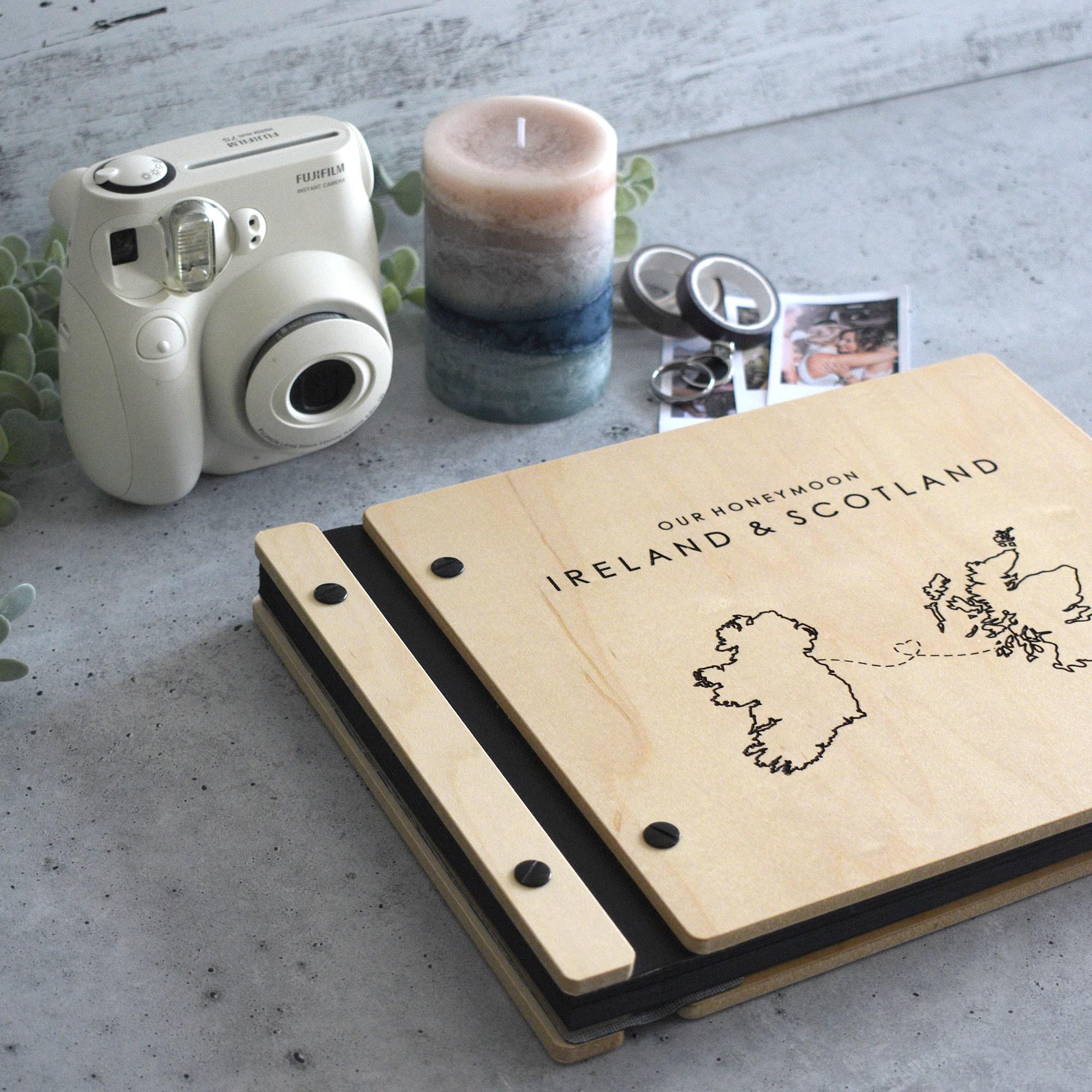 Honeymoon Travel Journal and Photo Album Our Adventure Book for Couples Travel Scrapbook Gift for her or Best Friend
