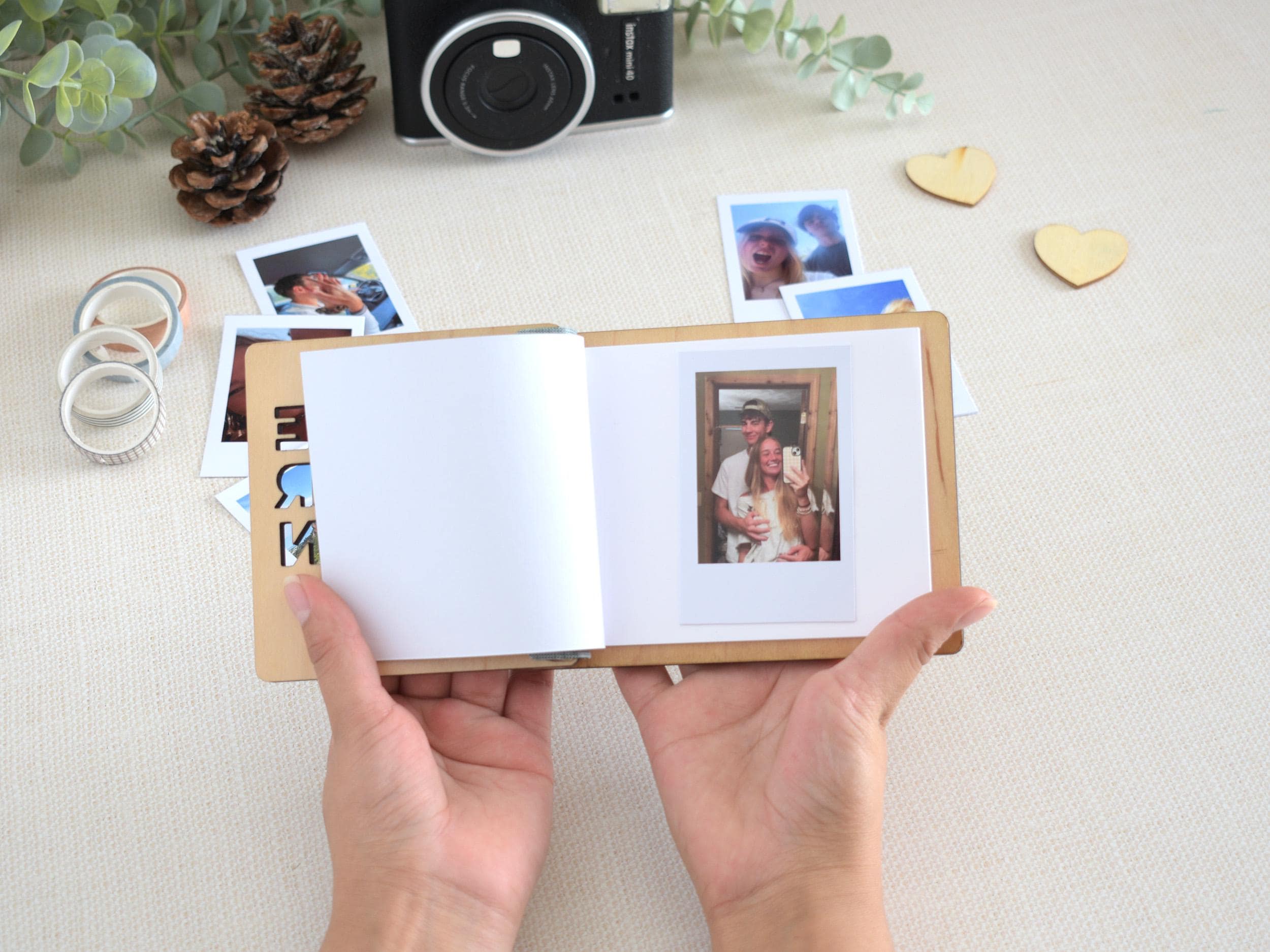 Mini Anniversary Photo Book, Valentines Gift for him, Personalized Anniversary Gift for her, Couples gift, Birthday Gifts for Boyfriend