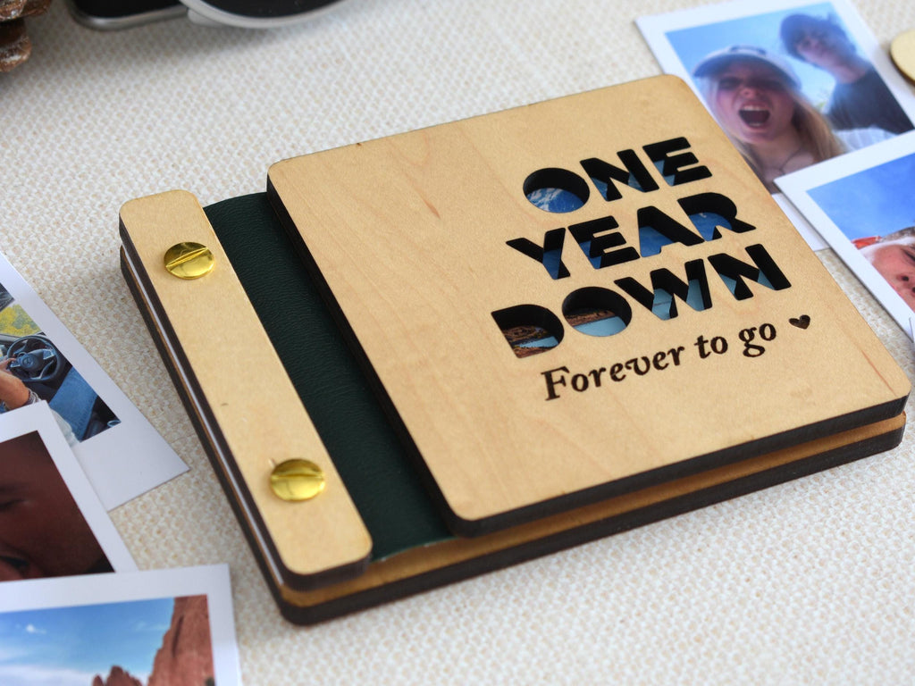 Mini Anniversary Photo Book, Valentines Gift for him, Personalized Anniversary Gift for her, Couples gift, Birthday Gifts for Boyfriend