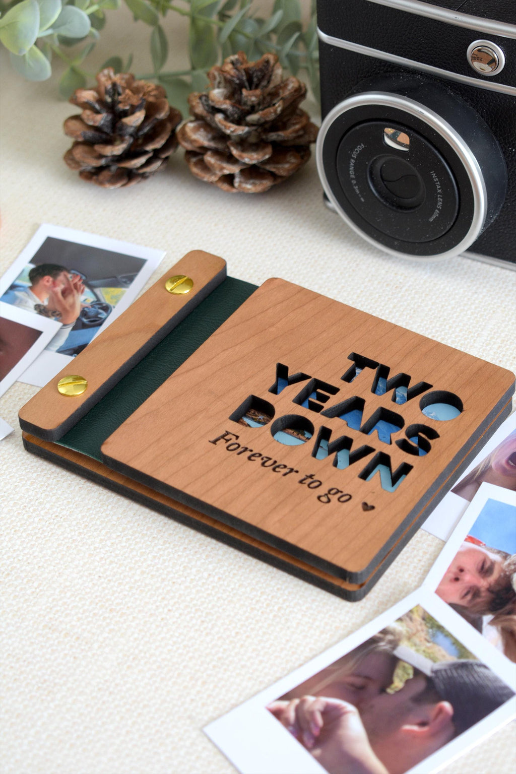 Personalized Mini Anniversary Photo Album, Valentines Gift for him, Anniversary Gift for her, Couples gift, Birthday Gifts for Boyfriend