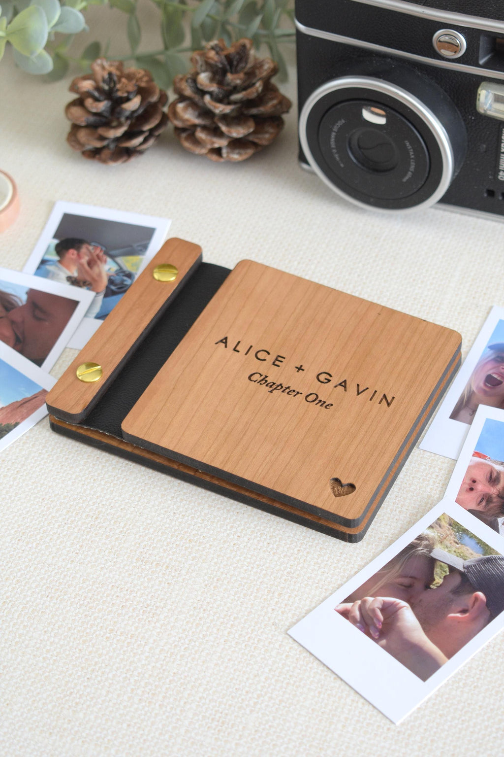 Personalized Anniversary Photo Album, Valentines Gift for him, Anniversary Gift for her, Couples gift, Birthday Gifts for Boyfriend