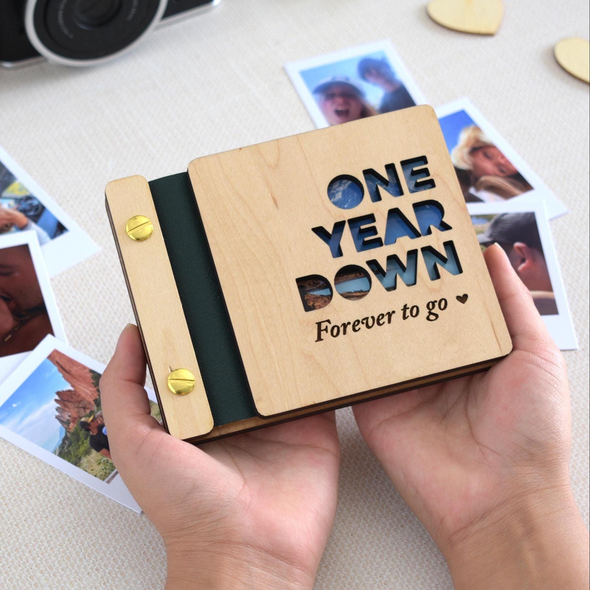 Mini Anniversary Photo Book, Valentines Gift for him, Personalized Anniversary Gift for her, Couples gift, Birthday Gifts for Boyfriend