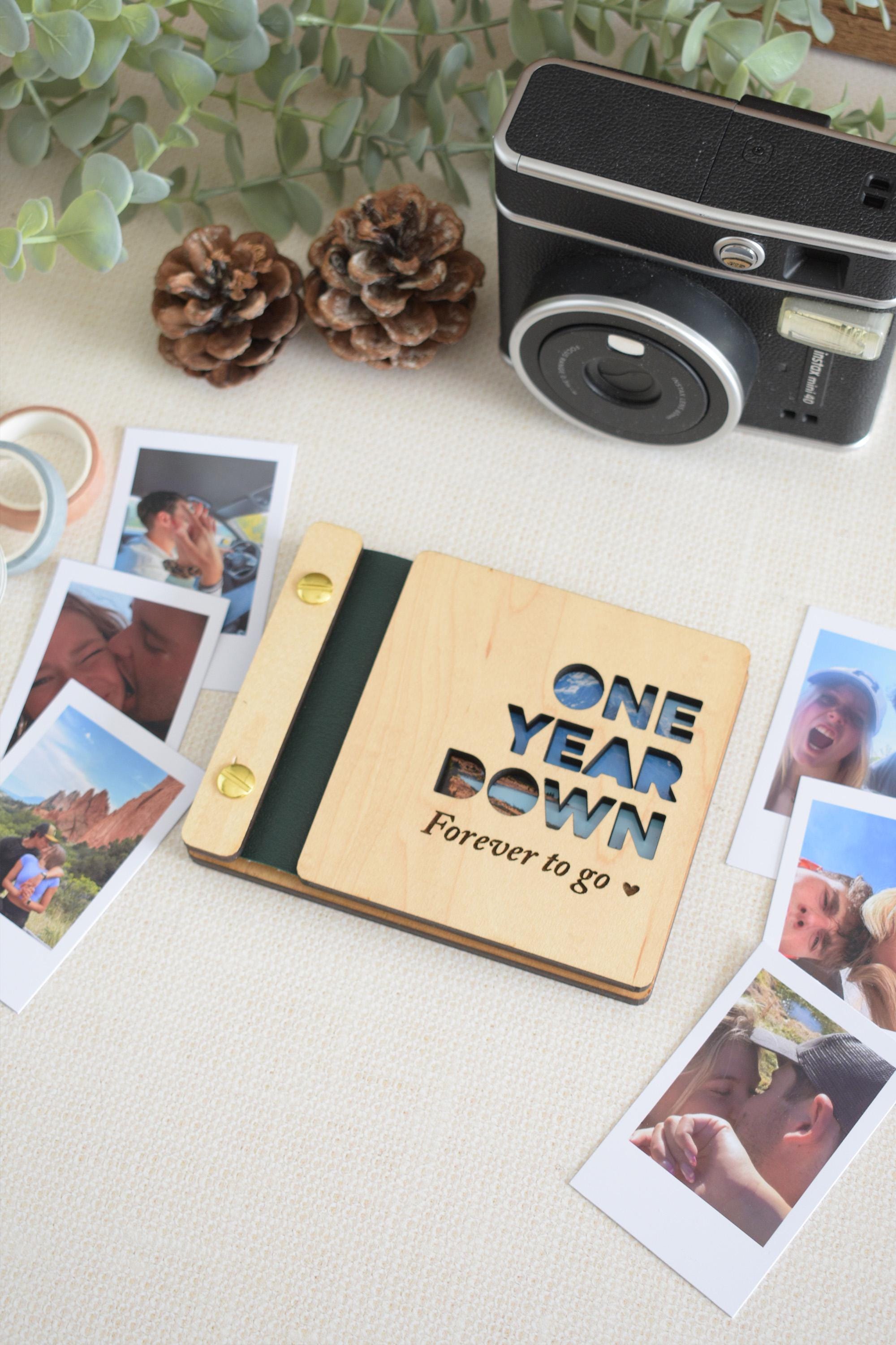 Mini Anniversary Photo Book, Valentines Gift for him, Personalized Anniversary Gift for her, Couples gift, Birthday Gifts for Boyfriend